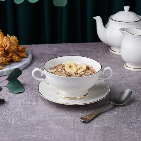 Бульонная пара 280 мл d 11,8 см h6 см Gold Aristocrat Noble [1]