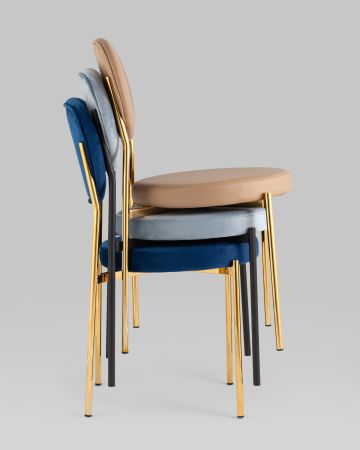 Стул Барбара NEW велюр пыльно-розовый