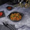 Блюдо круглое 18 см h4 см 570 мл с ручками Smooth Black Raw Stellar P.L. Proff Cuisine [4]