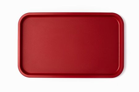 Поднос 52,5*32,5 см. темно-красный поверхность шагрень (416) MGprof /1/10/