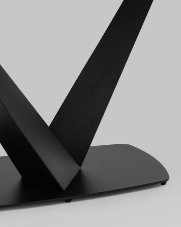 Стол обеденный Аврора 160*90 керамика черная