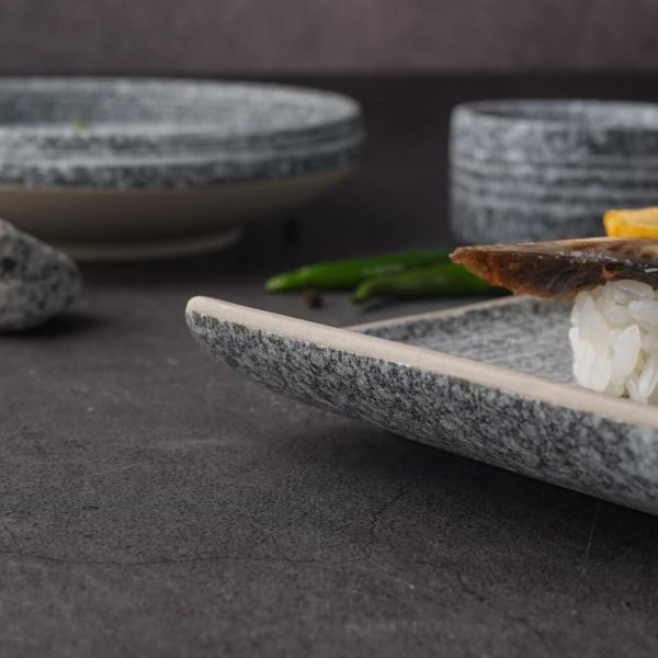 Блюдо прямоугольное 17,5*10*2,6 см Stone Untouched Taiga P.L. Proff Cuisine [1]