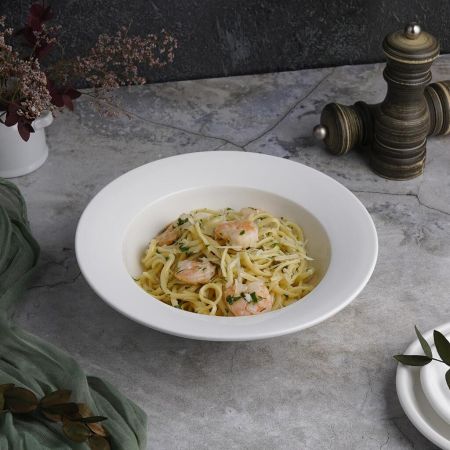 Тарелка глубокая 500 мл d 21 см h6,5 см белая фарфор P.L. Proff Cuisine [4]