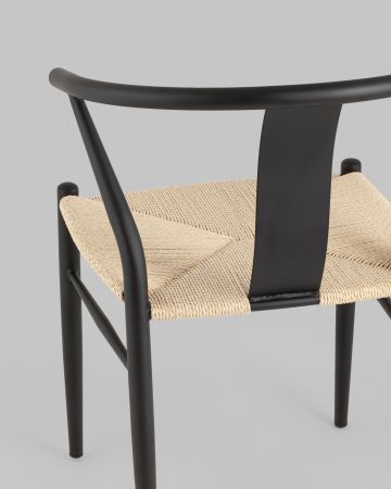 Стул обеденный Wishbone Style бежевый