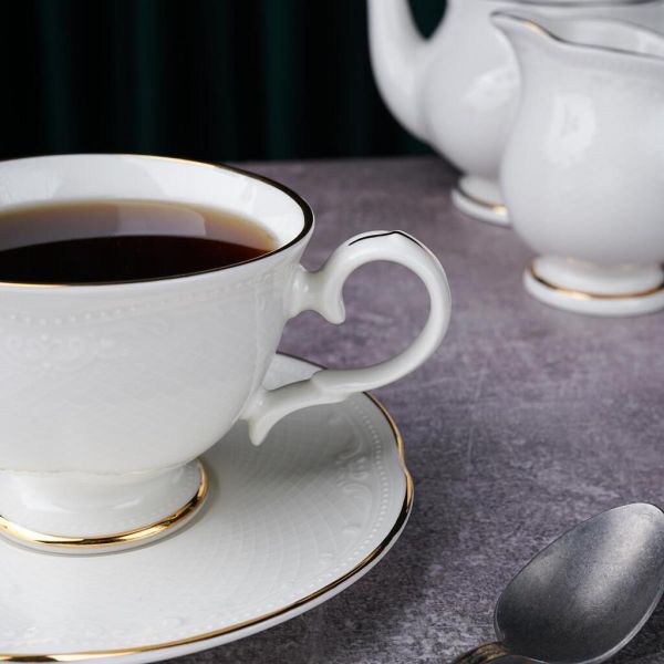 Чайная пара 250 мл d 10,4 см h7,6 см Gold Aristocrat Noble [6]