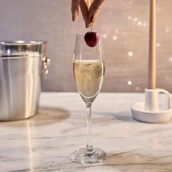 Бокал-флюте для шампанского 210 мл стекло "Sante" d 6,1 см h23 см Ocean [6]