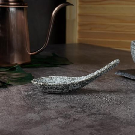 Ложка для мисосупа 20 мл 13*5*4,5 см глазурь Glossy Stone Untouched Taiga P.L. Proff Cuisine [1]