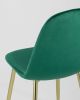 Стул Валенсия велюр зеленый золотые ножки
