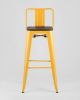 Стул барный TOLIX WOOD со спинкой желтый
