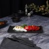 Блюдо прямоугольное 29,5*15 см h1,6 см с бортами Side Up2 Black Raw Stellar P.L. Proff Cuisine [1]
