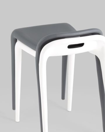 Табурет Sletten пластик белый