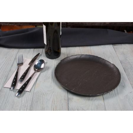 Тарелка d 26 см Uneven Side Black Raw Stellar P.L. Proff Cuisine [3]