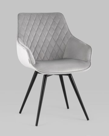 Стул вращающийся Сеул велюр светло-серый