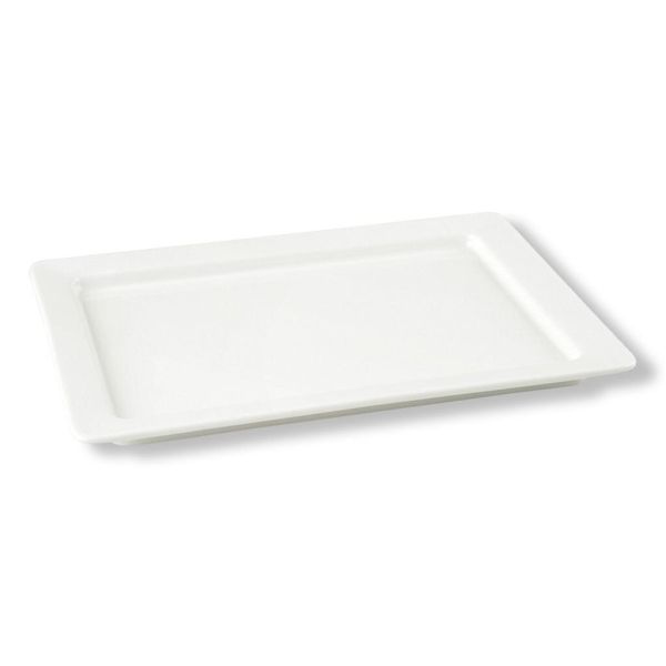 Гастроемкость 1/2 h20 мм фарфор 325*265*20 мм 1,2 л белая P.L. Proff Cuisine