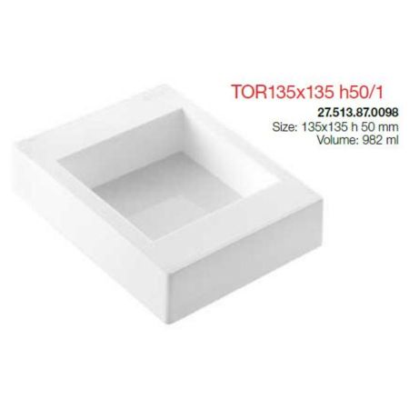 Форма кондитерская Silikomart "Квадрат"  13,5*13,5 см, h 5 см, силикон, Италия