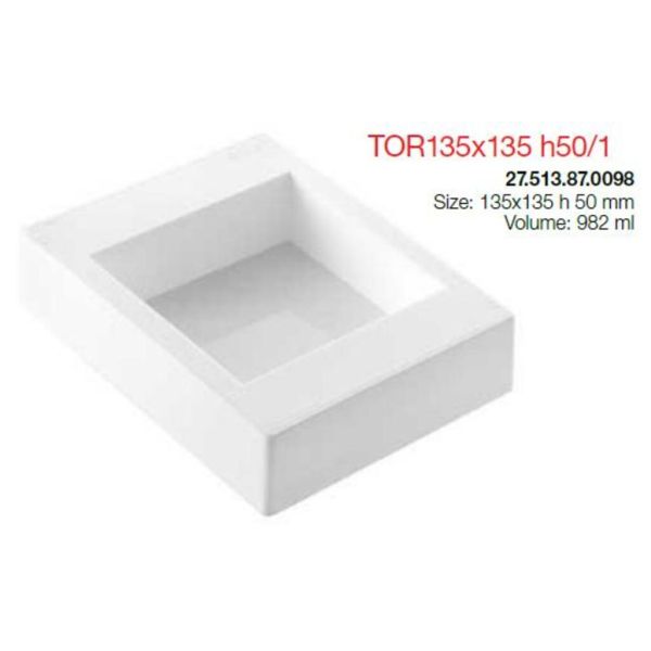 Форма кондитерская Silikomart "Квадрат"  13,5*13,5 см, h 5 см, силикон, Италия