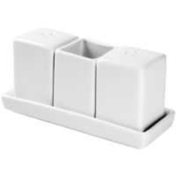 Набор для специй 3 предмета на подставке белый фарфор P.L. Proff Cuisine [4]