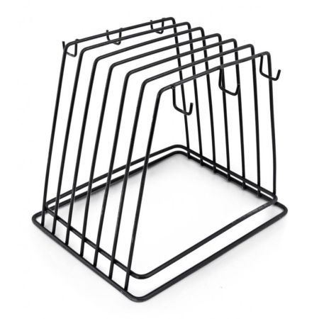 Подставка сушилка для досок и подносов (на 6шт) 30*23*26 см черная металл P.L. Proff Cuisine