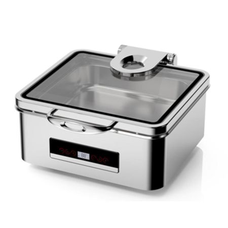 Мармит электрический 5,5 л 2/3*65 сухой нагрев без воды с откидной крышкой и окном "TERNI" SUNNEX