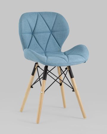 Стул Бон рогожка голубой