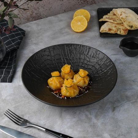 Салатник 1000 мл d 24 см h5,5 см Black Raw Wood P.L. Proff Cuisine [4]