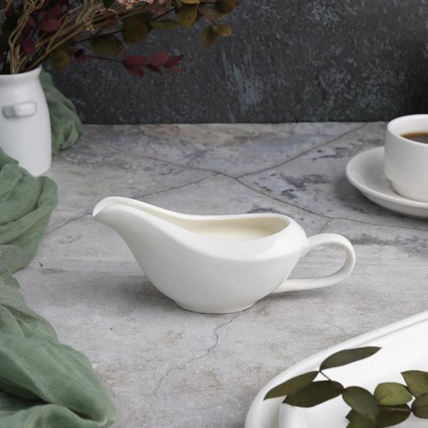 Соусник 100 мл 14,2*5,5 см с ручкой белый фарфор P.L. Proff Cuisine [10]