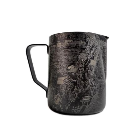 Питчер молочник 600 мл "Black Pattern" Coffee Classic Color d 9,3 см h11,2 см черный нерж. Barbossa