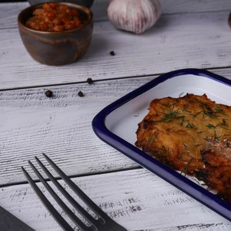 Блюдо прямоугольное 34,7*12,7*1,7 см 400 мл Blue Rim эмалированая сталь SUNNEX [1]