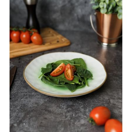 Тарелка d 21 см зеленая фарфор "The Sun Eco" P.L. Proff Cuisine [6]