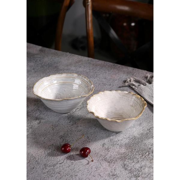 Салатник  500 мл d 17,2 см h7,5 см Gray Coral Flower Frutti di Mare P.L. [4]