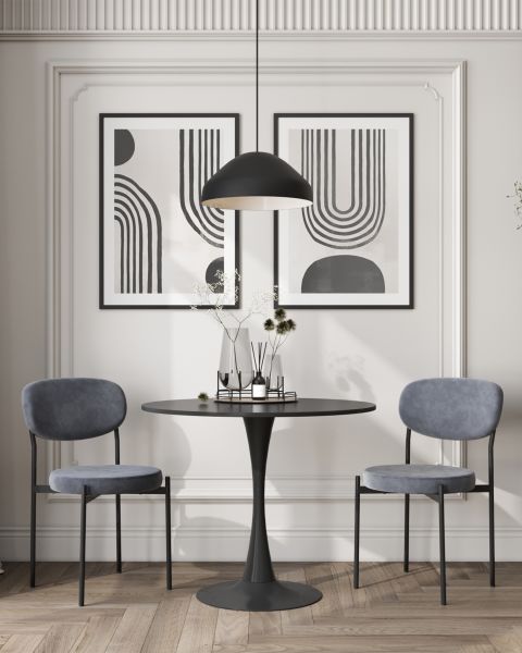 Стол Tulip D80 черный