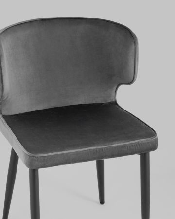 Стул Матео велюр серый