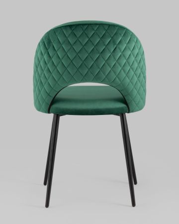 Стул Меган NEW велюр с ромбами зелёный
