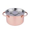 Соусник 90 мл d 6,6 см h3,8 см круглый с крышкой Copper нерж. P.L. Proff Cuisine