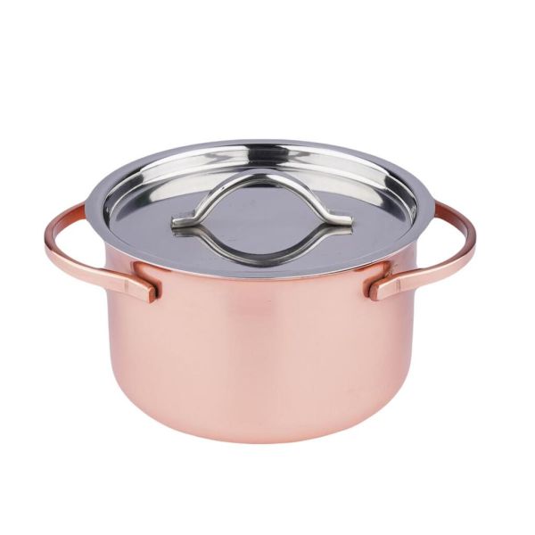Соусник 90 мл d 6,6 см h3,8 см круглый с крышкой Copper нерж. P.L. Proff Cuisine
