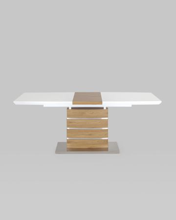 Стол обеденный Генуя раскладной 160-200*90 белый