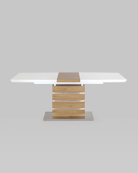 Стол обеденный Генуя раскладной 160-200*90 белый