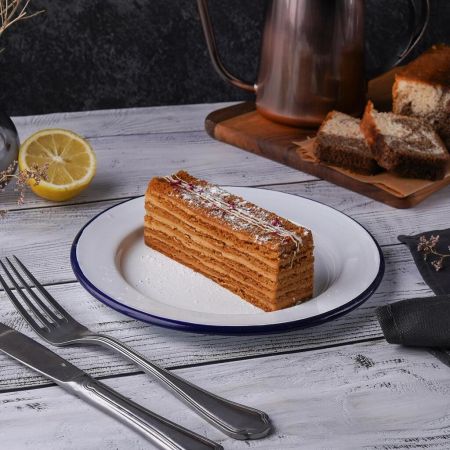 Тарелка d 20,5 см h1,7 см Blue Rim эмалированая сталь SUNNEX [1]