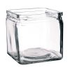 Банка для подачи квадратная 1200 мл стекло 12*12*12 см P.L. Proff Cuisine