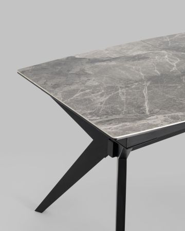 Стол обеденный Аркада раскладной 160-210*90 керамика темная