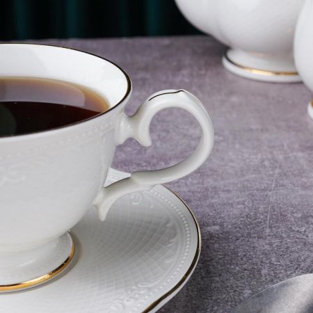 Чайная пара 200 мл d 9,3 см h7,2 см Gold Aristocrat Noble [6]