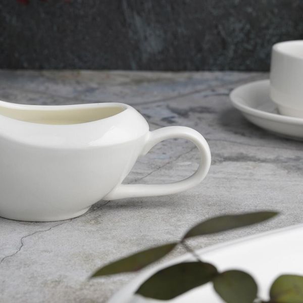 Соусник 100 мл 14,2*5,5 см с ручкой белый фарфор P.L. Proff Cuisine [10]