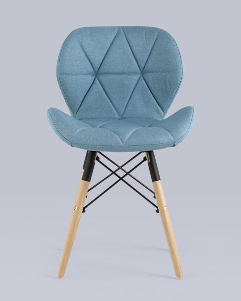 Стул Бон рогожка голубой