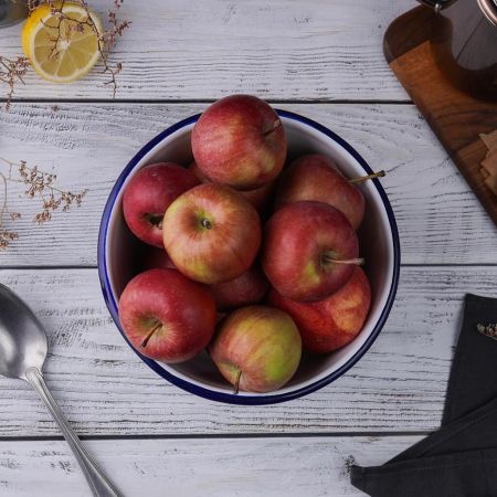 Салатник 1500 мл d 18,6 см h9,4 см Blue Rim эмалированая сталь SUNNEX [1]