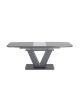 Стол обеденный Вильнюс раскладной 160-200*90 серый