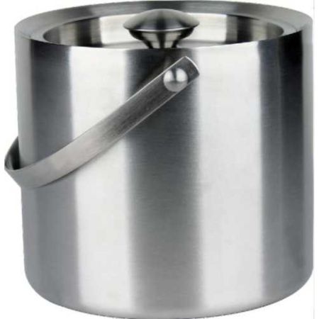 Емкость Ведро для льда 3 л d 18,5 см h17 см нерж. с крышкой P.L. - Kingtex