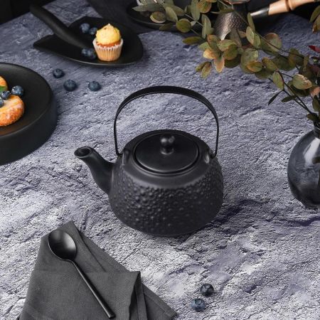 Чайник 750 мл d 13 см h10 см с ситом Black Raw Stellar P.L. Proff Cuisine [1]