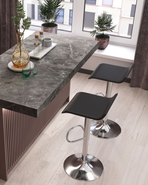 Стул барный Хай-Тек черный