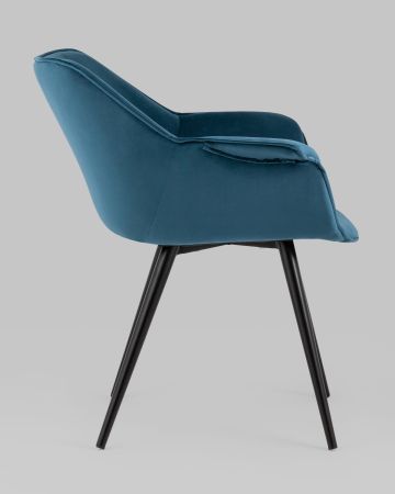 Стул Мэйсон велюр пыльно-синий