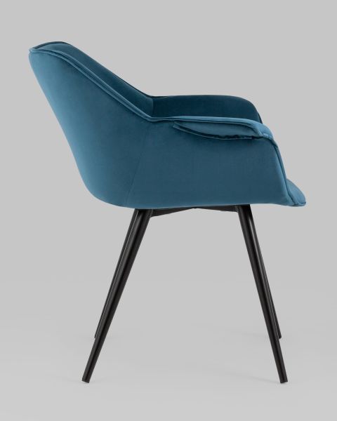 Стул Мэйсон велюр пыльно-синий